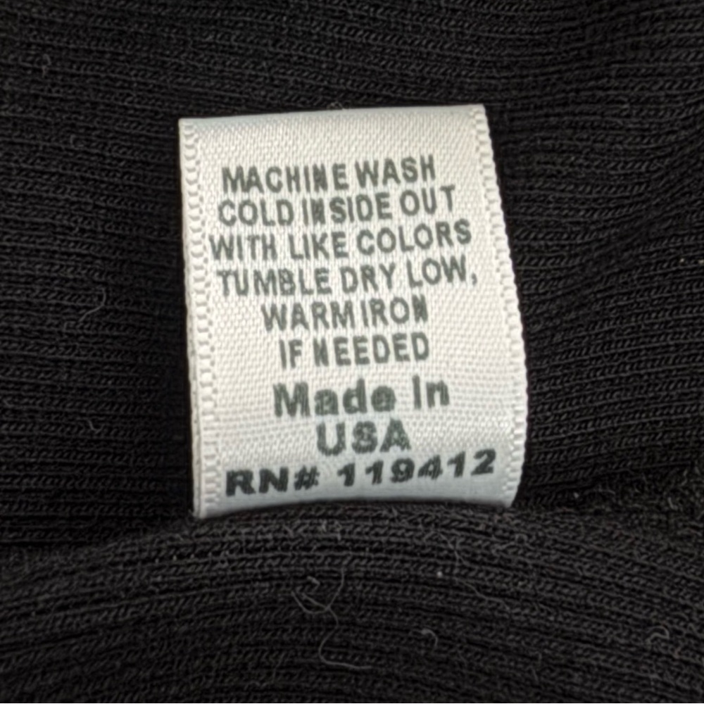 MONROW 90’s Rib Tank Black Medium - Picture 6 of 10